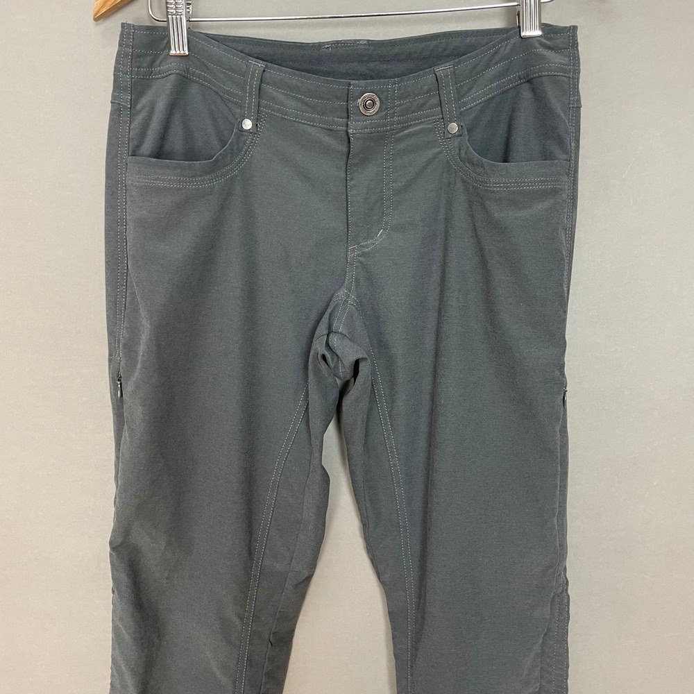 Kuhl Trekr Pants Gray Women Size 6 Regular Capri Convertible Hiking Outdoors - Picture 6 of 16